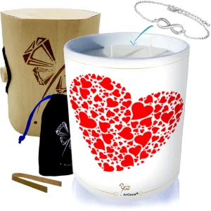 Kerze mit Juwel "The Flight of Hearts" •Silberarmband mit SWAROVSKI® Kristallen