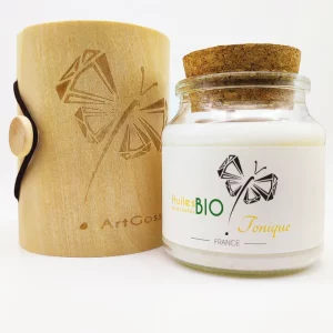 BIO- SOYA Duftkerze mit ätherischem Öl und entspannender Tugend
